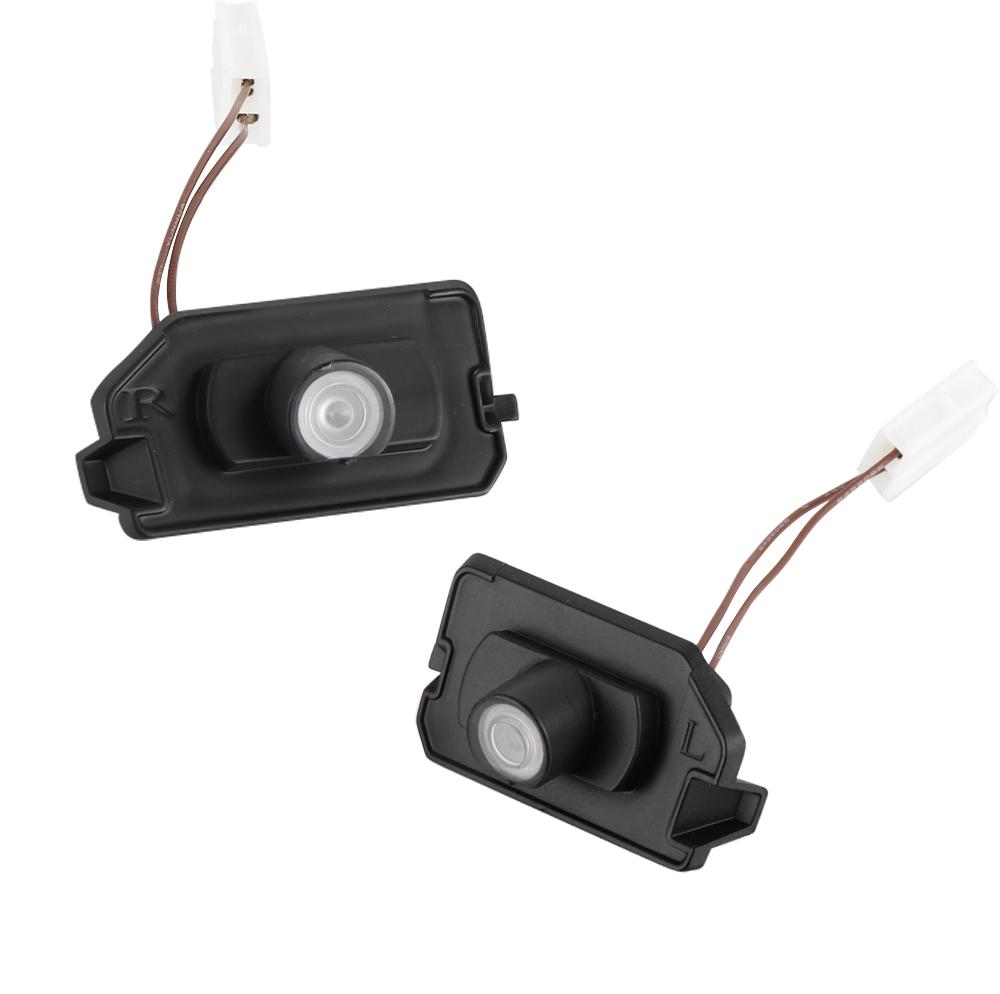 Autoaufkleber 2 Stück HD LED Projektor Geister Schatten Lampe Licht Rückspiegel Lichter Für Mercedes Benz AMG C E S KLASSE GLB GLC CLS A