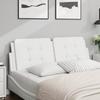 Vidaxl Headboard Cushion, White, 140 Cm, Faux Leather