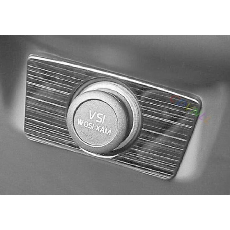 Black Titanium Rear Cigarette Lighter Panel Trim For Volvo S60 2019-2023 1PCS