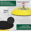 SI FANG 2Pcs 3" Hook and Loop Backing Pads for Orbital Sander M6 Threads Polishing Buffing Plate for Dual Action Car Polisher