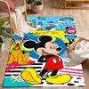 Mickey Mouse Castle Fantasy Disney Cartoon Theme Anti-Slip Rug - Polyester, Home Decor, Suitable for Bedrooms, Living Rooms, Doorways, and Studios