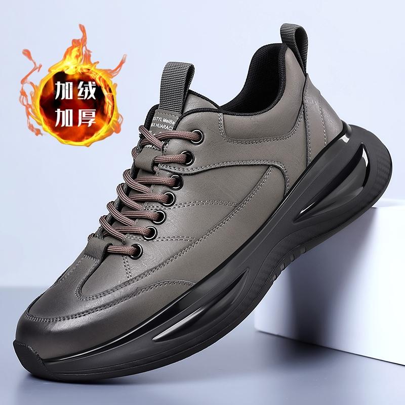 

Модные мужские мокасины Легкая кожаная повседневная обувь Зимняя плюшевая мужская обувь для ходьбы на открытом воздухе Удобные мужские кроссовки Мягкие мокасины Мужская обувь 44