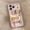 Purple Plaid Plush Cat Apple 17promax Mobile Phone Case Iphone16 Retro 13/15 Anti-fall 14 Applicable