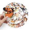 50-Piece Horse Graffiti Stickers, Cartoon Animal DIY, Waterproof for Skateboards, Phones, Suitcases.