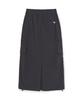 Emelbi Women'S Gorpcore Shirred Cargo Long Skirt Ny (D.Charcoal Grey)