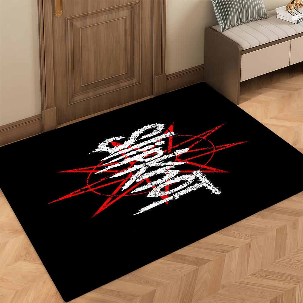 Heavy Door Mat Bedside Entrance Bath Floor Decoration Corridor Band Door S-Slipknot Mat Carpet Living Metal Room Balcony