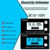 SUPNOVA DC 8-100V Battery Capacity Indicator Voltmeter Voltage Gauge,Style: Blue