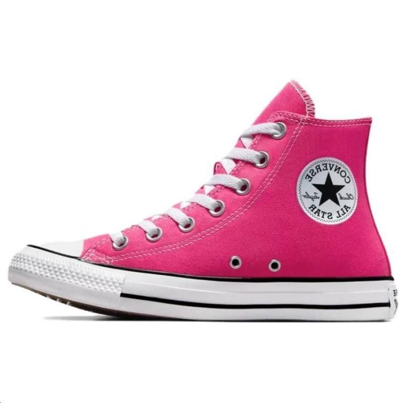 Converse Chuck Taylor All Star Comfortable and Versatile High Top Canvas Shoes Unisex Pink