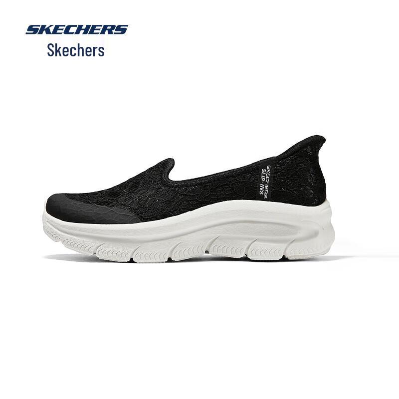 Skechers Women s Slip-On Breathable Lace Casual Shoes 38.5