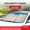 Retractable Car Windshield Sunshade - Heat Insulation for Small Cars