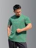 Herren Sport-T-Shirt mit geprägtem Stahlstempel und eng anliegenden Bündchen - Schweres Kurzarm-T-Shirt für Laufen, Fitness, Gewichtheben