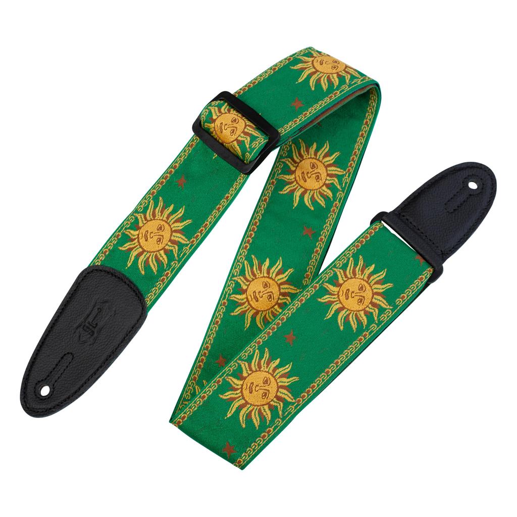 Leathers Polypropylene Guitar Strap Levy's MPJG-SUN-GRN
