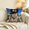 Anime J-JoJos Jotaro Kujo Pillow Case Square Double-Sided Sofa Cushion Cover Bedroom Bedside Pillow