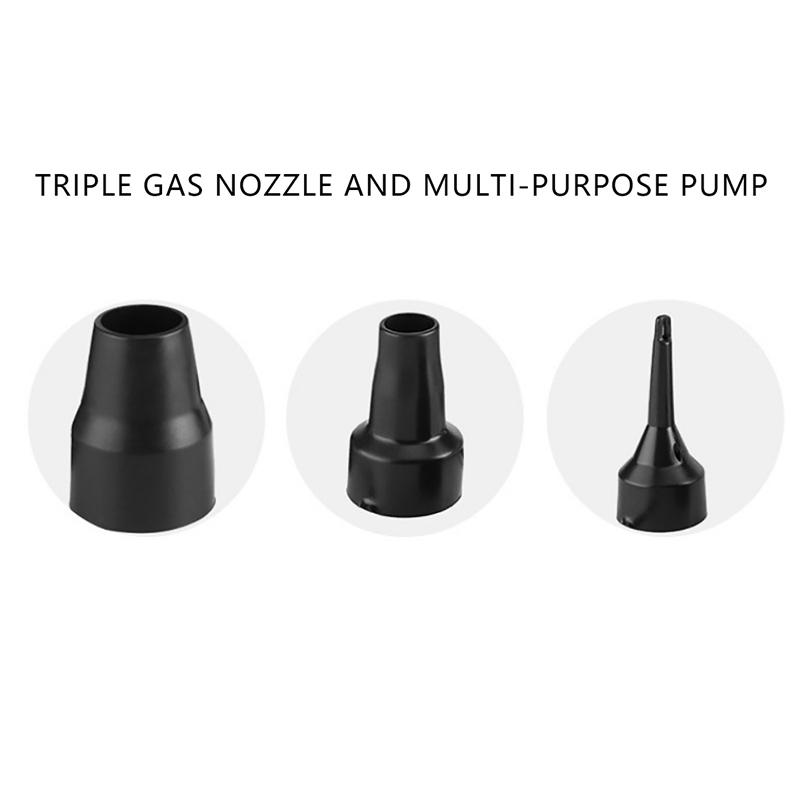 

.3 Sizes Nozzle Pump Nozzle Head Air Inflator Adaptor Replacement Nozzles Black Air nozzle of blower charging pump