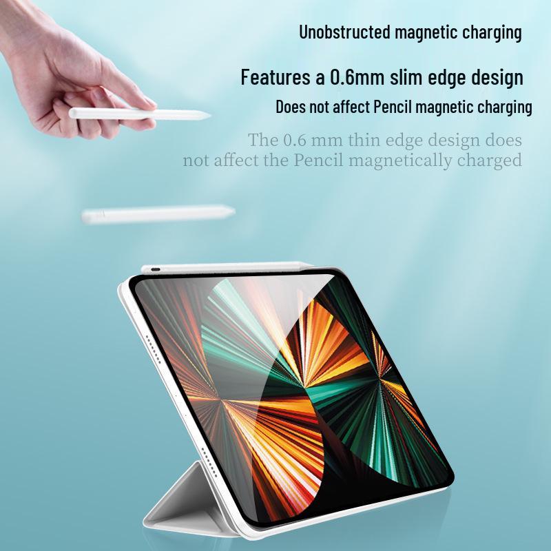 iPad 2024 Pro 11-inch Air 4/5 Magnetic Protective Case with Vertical/Horizontal Stand and Adjustable Pen Slot