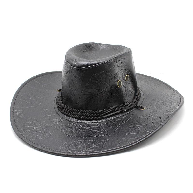Summer American Style Big Western Cowboy Hat Straw Knight Hat Outdoor Hat Sun Hat Men And Women Breathable Hat