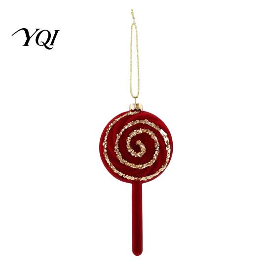 Seasonal Garland Door Decorations Flocked Christmas Ornaments with Gold Edging, Retro Red Velvet Hanging Holiday Tree Decoration, Elk Gingerbread Man