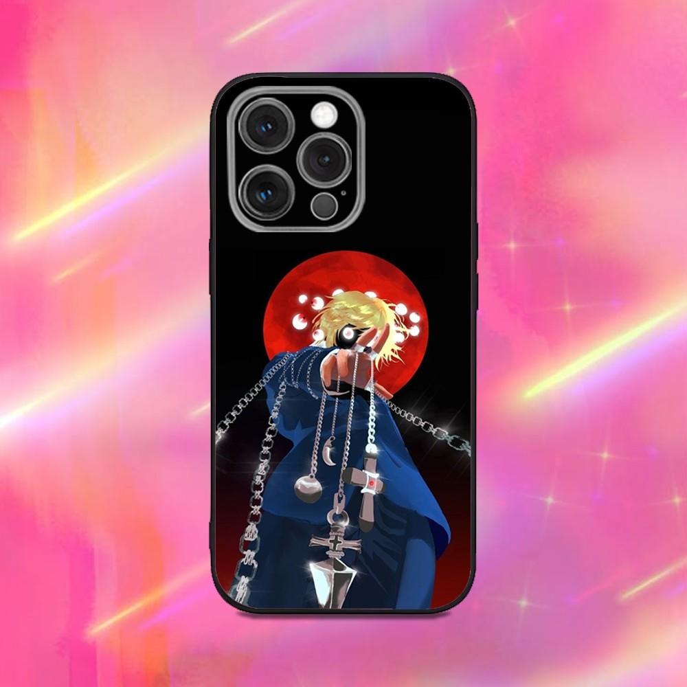 Kurapika H-Hunterpedia Phone Case For iPhone 16,15,14,13,12,11,Pro,Max,Plus,X,XS,XR,SE,8,7,Mini,Soft Silicone Black Case