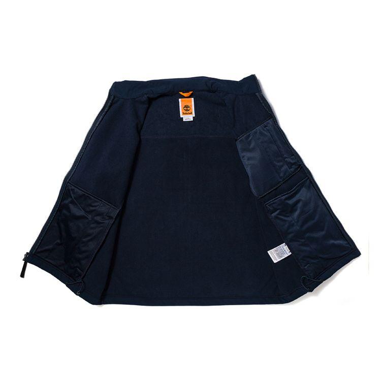 Timberland Solid Color Casual Water-Resistant Outdoor Soft Shell Jacket Men Jacket Deep-Sapphire-Blue A5Z3B-433