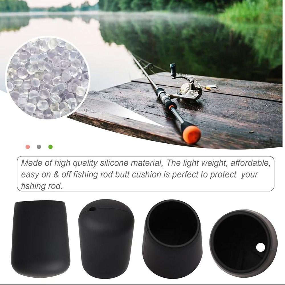 Strong Elasticity Fishing Rod Tail Plug Silicone Back Block New Fishing Rod End Cap