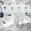 Splash Guard for Bathtub, Clear Bathtub Splash Guard Self-Adhesive Shower Tub Corner Splash Guard to Keep Water in Shower or Bath Can Be Used in