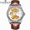 Couple Mechanical Watch Business Double-sided Hollow Men's Watch Waterproof Mechanical Gift Watch