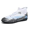 Foreign trade football shoes men's high-top youth student competition training shoes large size outdoor spike training shoes men