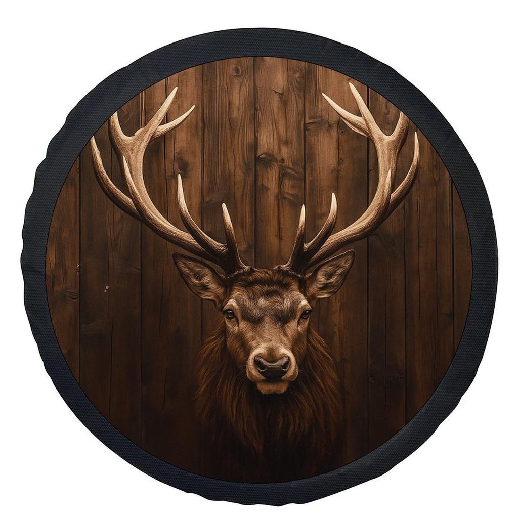 1pc Deer Head Mount Designed Tire Cover Wheel Cover, Fashionable Universal Wheel Cover Tire Cover Wheel Protection Cover, Suitable for Most Cars Wheel