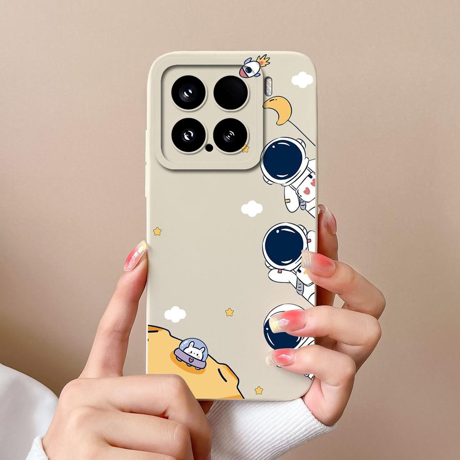 

For Xiaomi 15 Pro Phone Case Cute Cartoon High Quality Back Cover Soft Liquid Silicone Full Protection Anti Drop Phone Shell Xiaomi 15 Pro