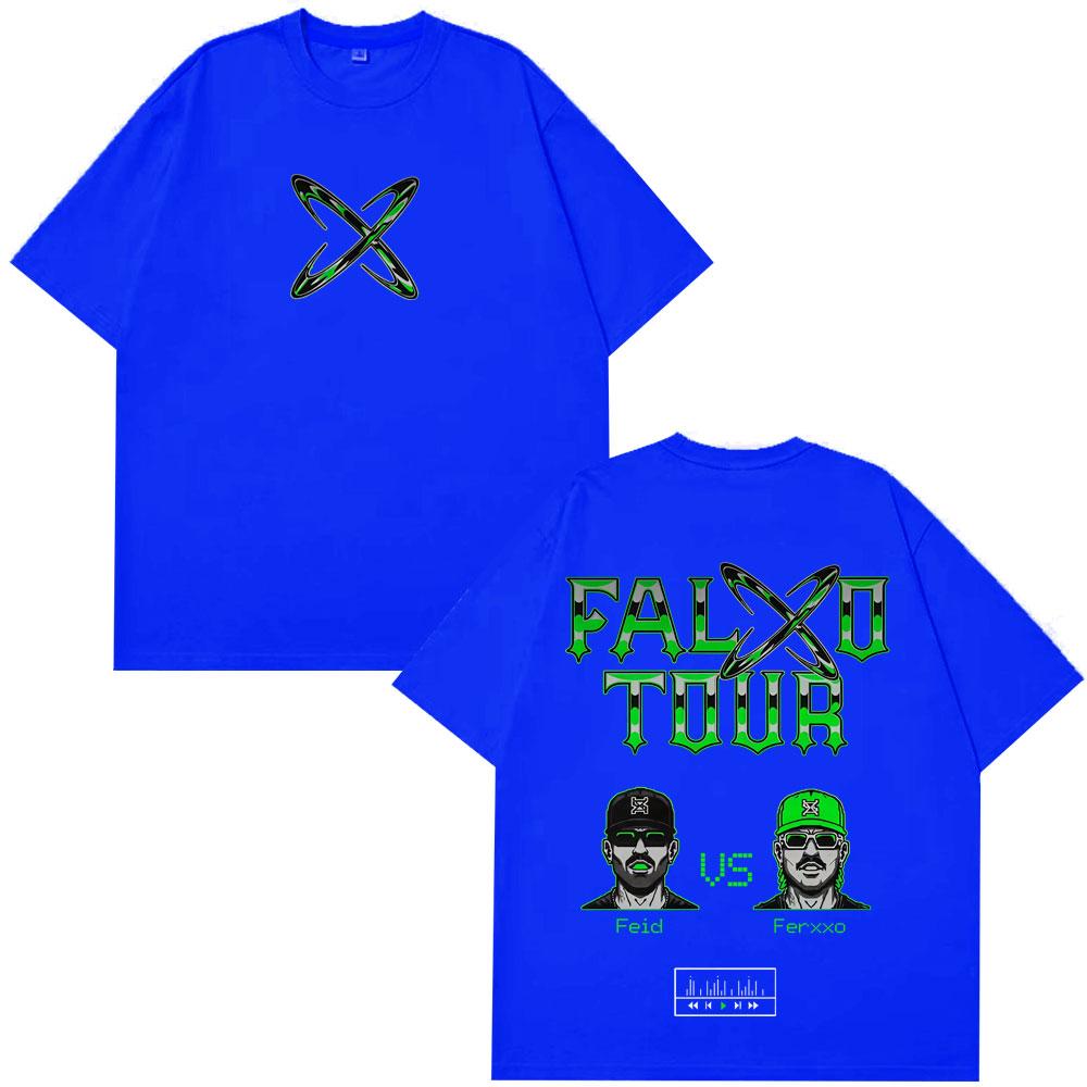 Rapper Feid Ferxxo Tour 2026 Stampa Maglietta Uomo Donna Moda HipHop T-shirt Estiva Casual Cotone Oversize T-shirt Streetwear
