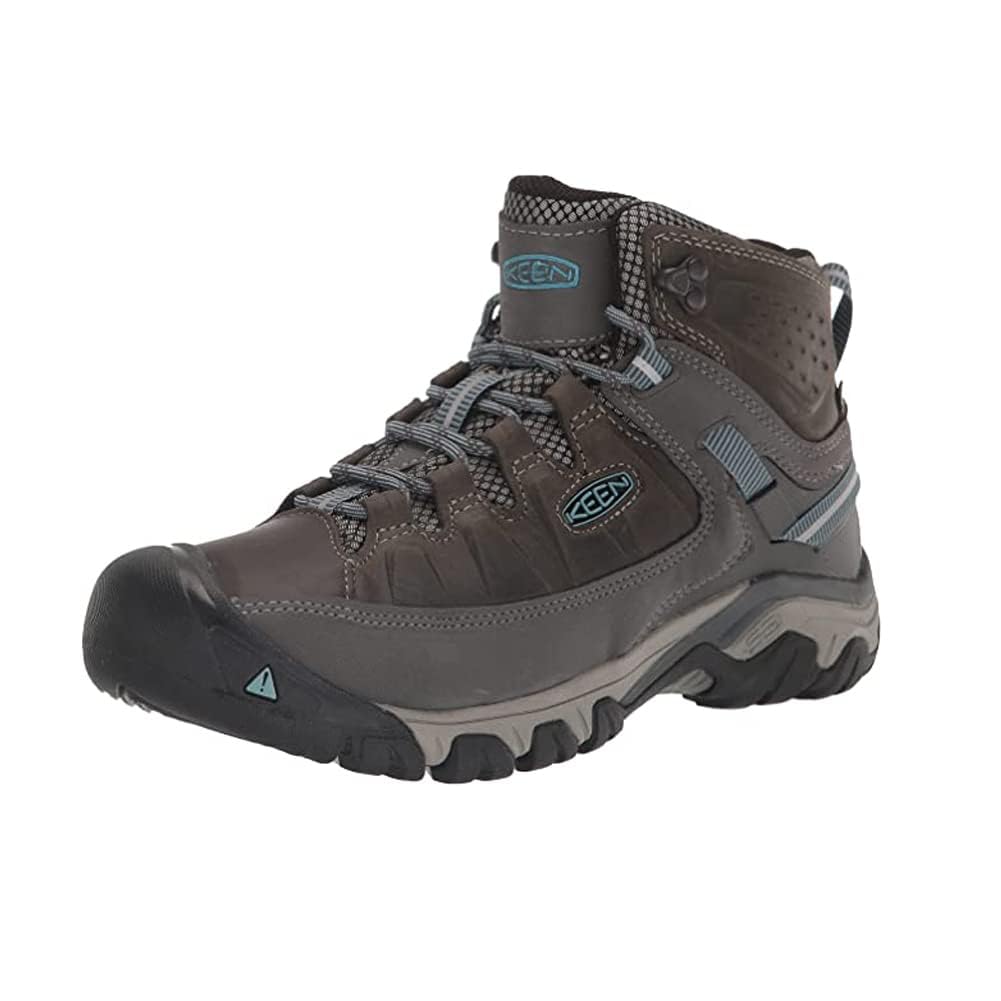 KEEN Targhee III Mid WP Waterproof Trekking Size Women's Shoes, Magnet/Atlantic Blue, 25.5cm