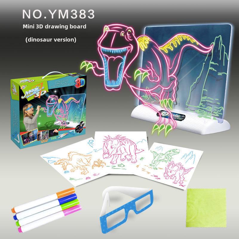 

3D светодиодная светящаяся детская доска для рисования - образовательная флуоресцентная доска для письма