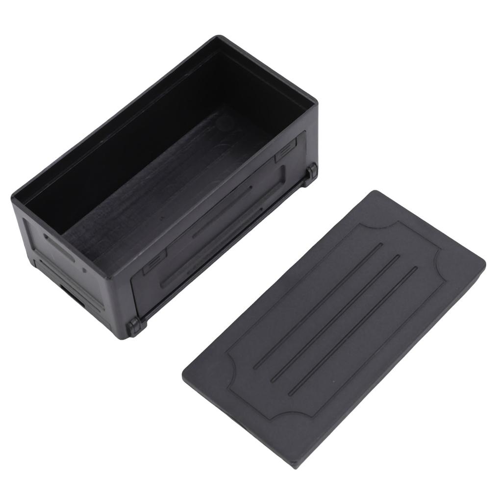 Dekoracyjne pudełko na model samochodu Symulowana skrzynka narzędziowa Walizka do przechowywania bagażu dla RC Pojazdu terenowego i inżynieryjnego Czarny