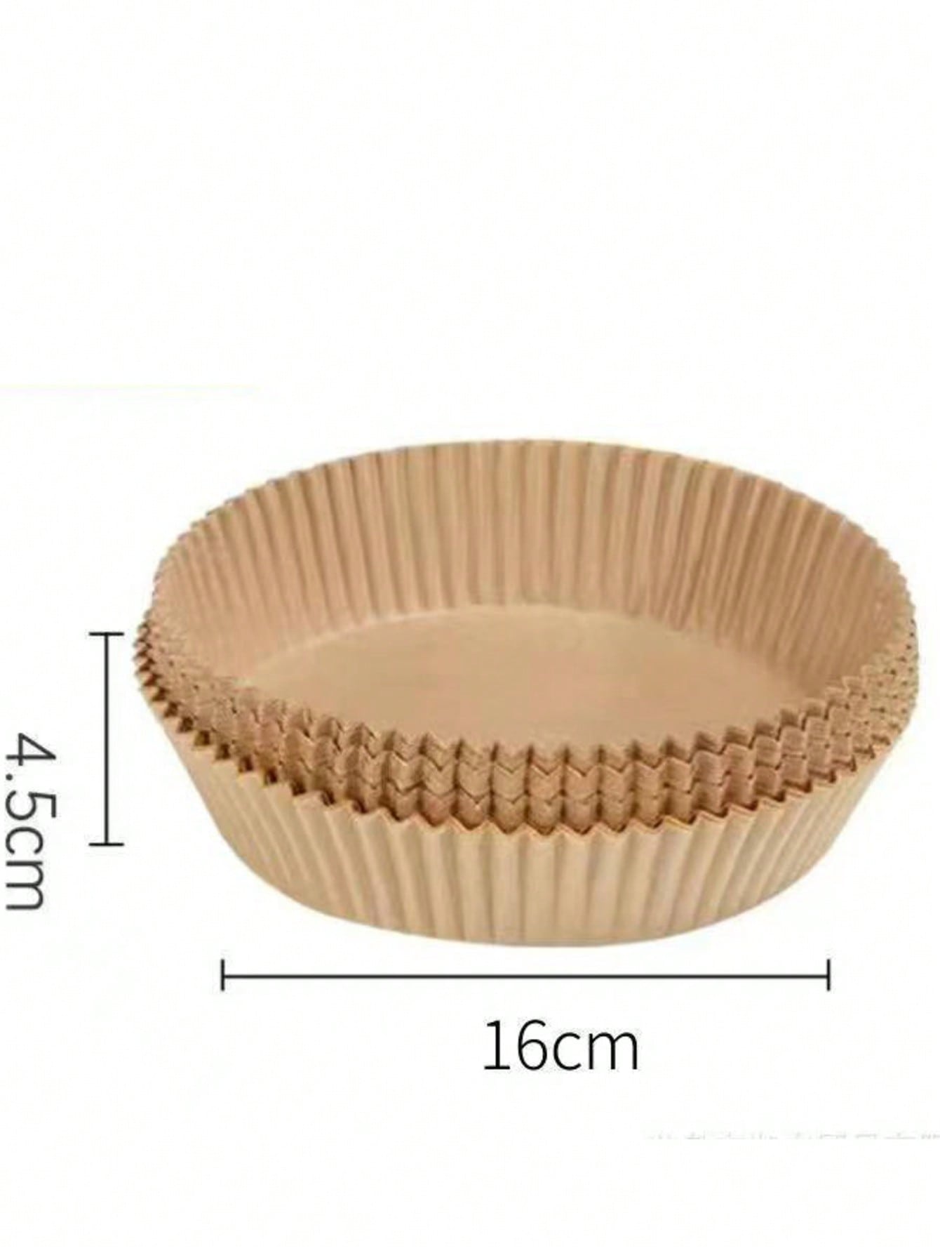 

100 Аркушів Паперу для Фритюрниці Паперова Підкладка для Фритюрниці Одноразова Паперова Підкладка Маслостійка та Водонепроникна Папір для Фритюрниці Підкладка для Кошика/Миски 6 Дюймів Round-30PCS