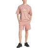 Adidas SS25 Fashion Simple Breathable Loose Fit Lace-Up Casual Shorts Men Shorts Pink JC5368