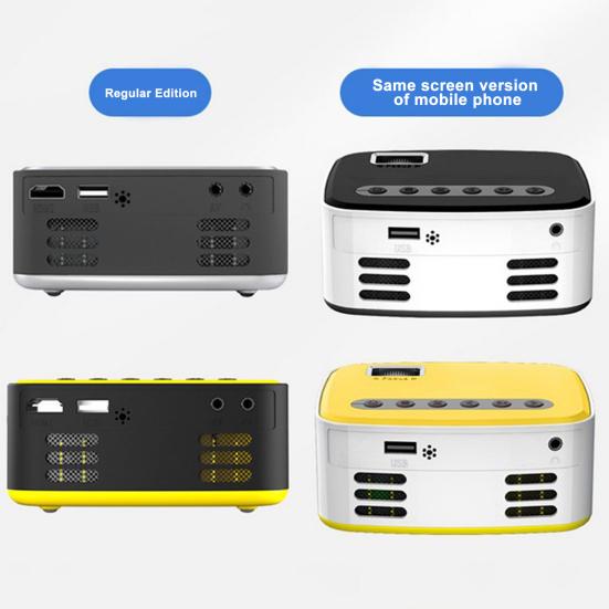 1 Set Video Projector with Remote Control Supporting AV/USB HDMI-compatible 1080P Compatible Wireless