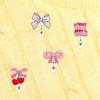 9pack Lovely Embroidered Appliques Colorful Bows Glitters Embroidered Patches for Customizing Apparels