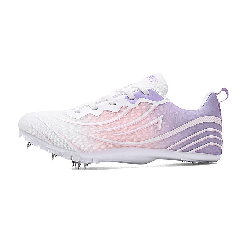 New track and field sprinting sports men's and women's sports outdoor nail shoes medium and long running long jump shoes high school entrance