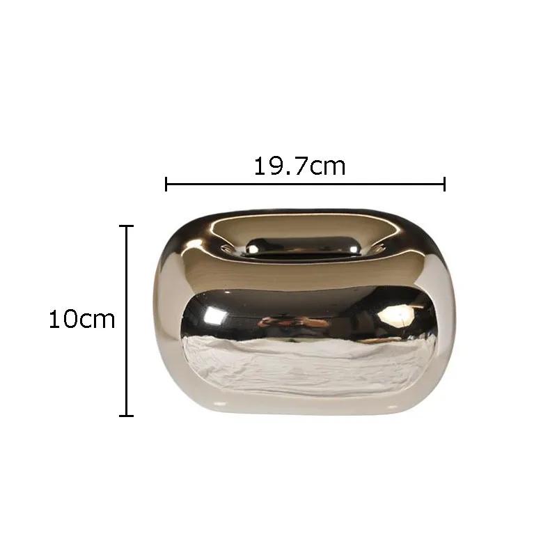 

Круглая угловая коробка для салфеток, журнальный столик, украшение стола, минимализм, керамическая коробка для салфеток, прикроватная тумбочка, чехол для бумажных полотенец, креатив