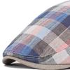 Women's Plaid Square Newsboy Hat Beret Spring and Summer Duckbill Hat Vintage British Sunshade Breathable Forward Hat Adjustable Size