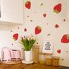 92pcs Strawberry Stickers Colorful Waterproof Wall Decals Wallpaper For Girls Boys Bedroom Nursery Wall Decor