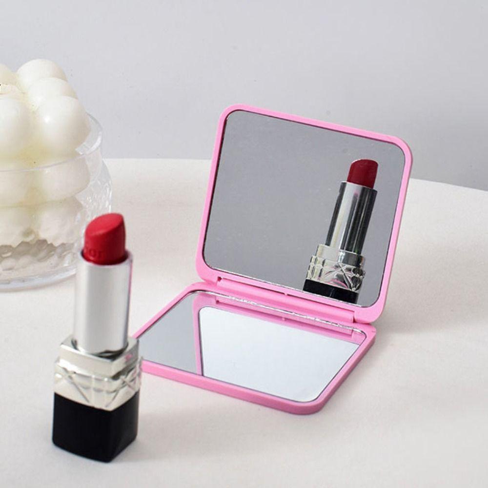 High Definition Portable Folding Mirror ABS Desktop Decorative Mirror  Girl Lady