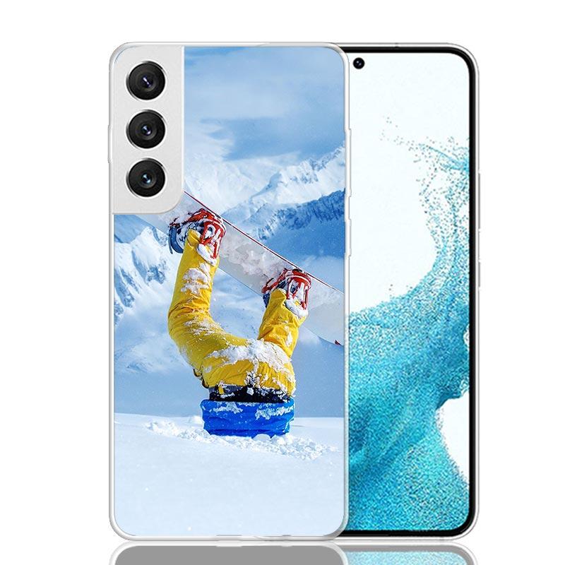 Adventure Snowboarding Extreme Phone Case For Samsung Galaxy S26 S25 Edge S24 S23 FE S22 Ultra S21 Plus S20 + Fundas Cover Coque