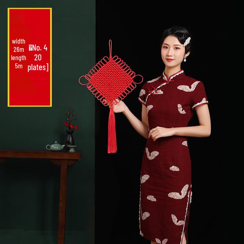 2025 Chinese Knot Pendant: High-End Red 'Fu' Ornament for Living Room or Entryway Decor.