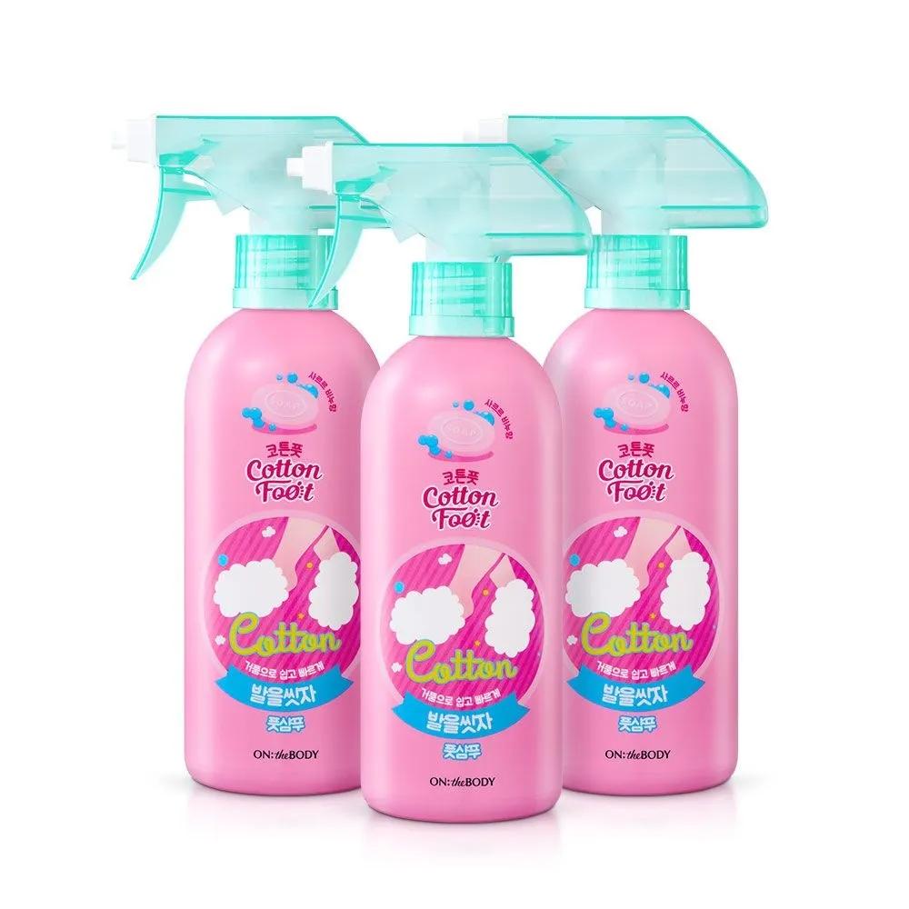 

ON THE BODY Cotton Foot Let s Wash Our Feet Foot Shampoo 385ml Soap Scent 3 Packs
