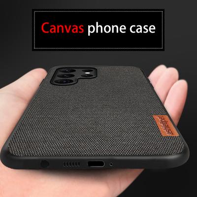 Capa de Telefone de Lona para Samsung Galaxy S21 S22 S23 Ultra S23 Plus A54 A55 5G Cobertura Traseira Protetora Total 360