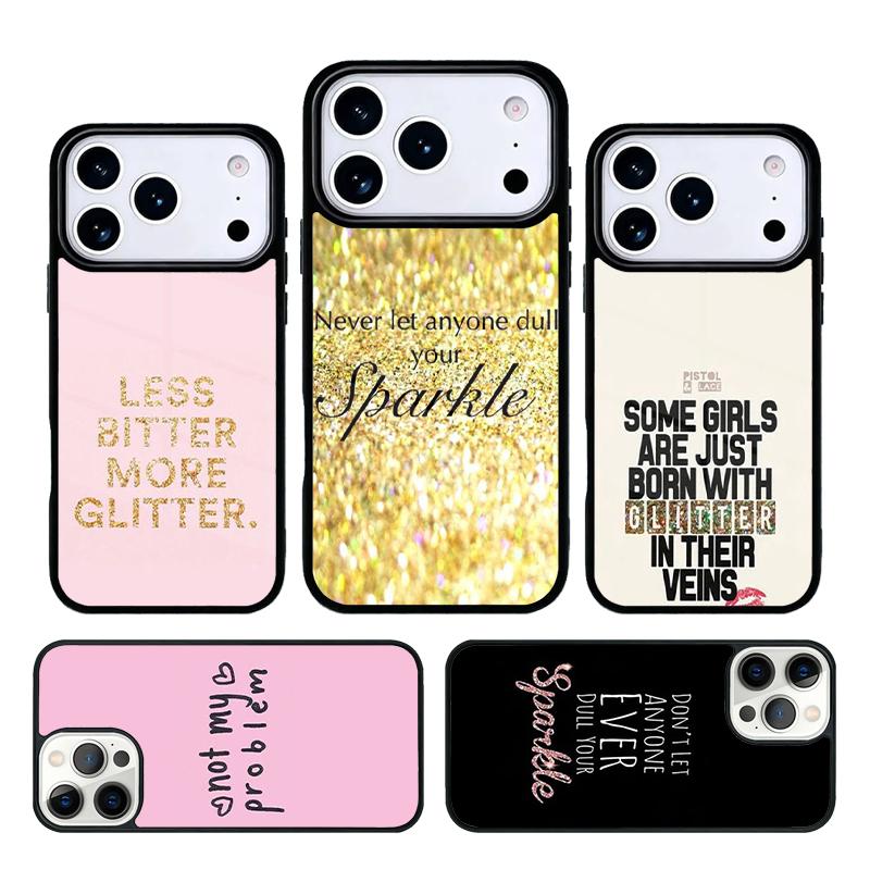 SPARKLE INSPIRATION Handyhülle Für iPhone 17 AIR 16 Pro Max 15 14 Pro 11 12 13 Stoßfeste Silikonhülle