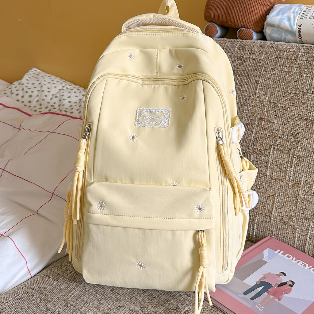 Schoolbag New Japanese ins Small Fresh Casual Backpack Girls Junior High School Student School Bag Travel Lightweight Trendy Backpack