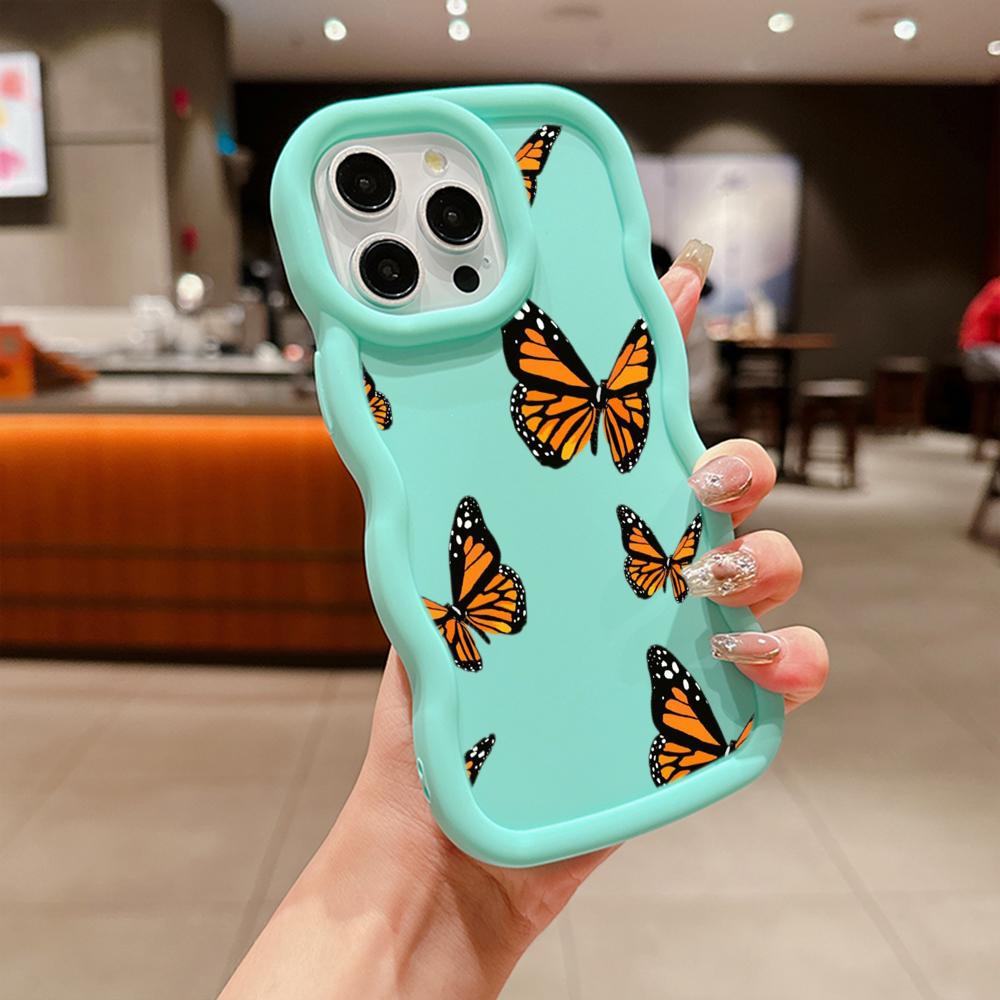Macaron Soft TPU Phone Case for Xiaomi Poco X3 X5 X6 M6 Redmi 10 12C 13C Redmi Note 9 10 11 12 13 Pro 10s 11s 12s Cover Ae59 Butterfly art design Cute