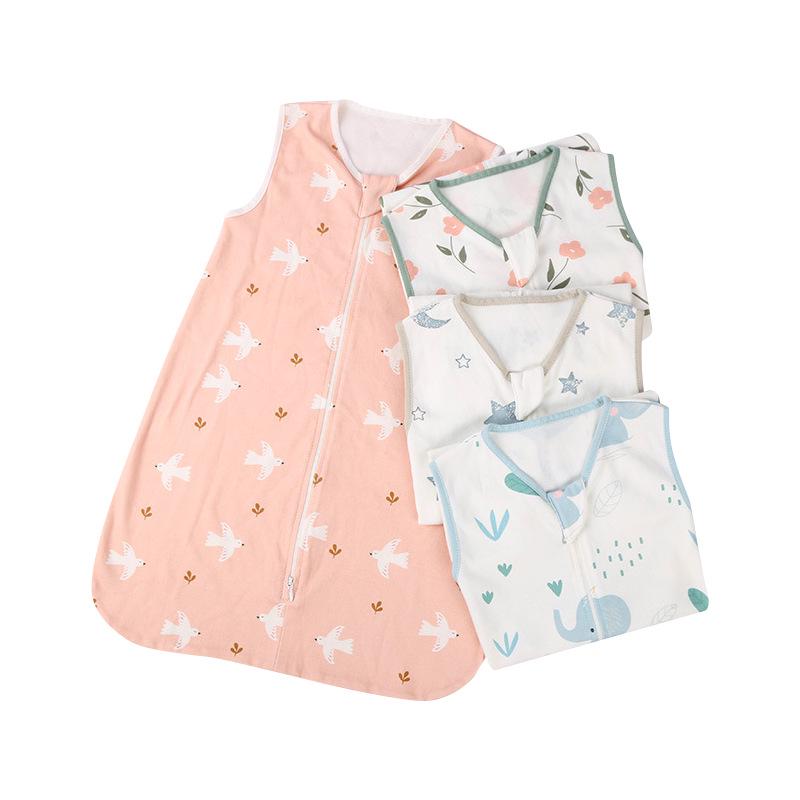 Summer Gauze Baby Sleeping Bag - Newborn Anti-Kick Sleeveless Quilt Vest for Air-Conditioning